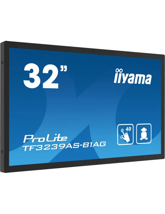 iiyama TF3239AS-B1AG Monitor PC 80 cm (31.5") 1920 x 1080 Pixel Full HD LED Touch screen Nero