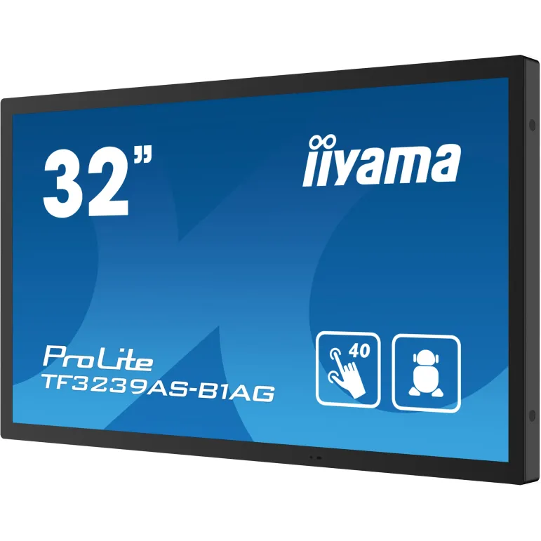 iiyama TF3239AS-B1AG Monitor PC 80 cm (31.5") 1920 x 1080 Pixel Full HD LED Touch screen Nero