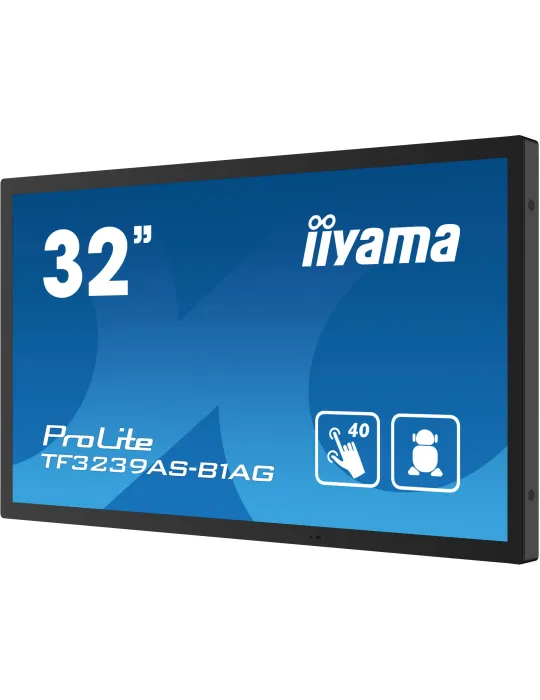 iiyama TF3239AS-B1AG Monitor PC 80 cm (31.5") 1920 x 1080 Pixel Full HD LED Touch screen Nero