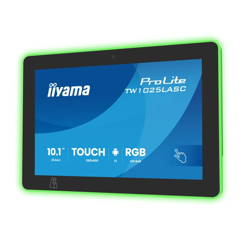 iiyama ProLite TW1025LASC-B3PNR Monitor PC 25,6 cm (10.1") 1280 x 800 Pixel WXGA LED Touch screen Multi utente Nero
