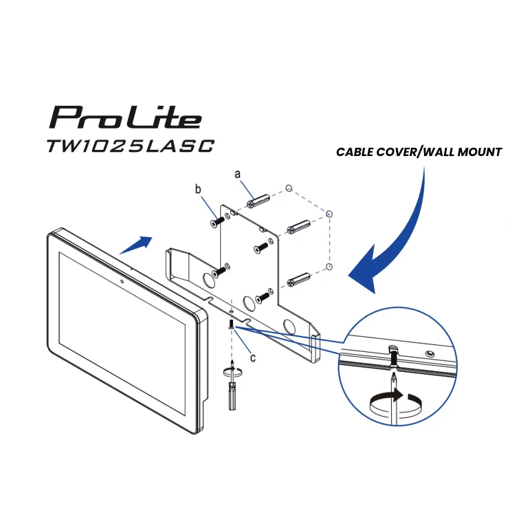 iiyama ProLite TW1025LASC-B3PNR Monitor PC 25,6 cm (10.1") 1280 x 800 Pixel WXGA LED Touch screen Multi utente Nero