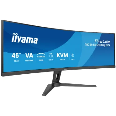 iiyama G-MASTER 45"LCD Curved Bus. UWQHD Monitor PC 113 cm (44.5") 5120 x 1440 Pixel Dual QHD LED Nero