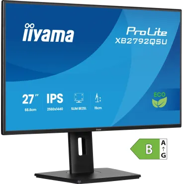 iiyama ProLite XB2792QSU-B1 Monitor PC 68,6 cm (27") 2560 x 1440 Pixel Quad HD LED Nero