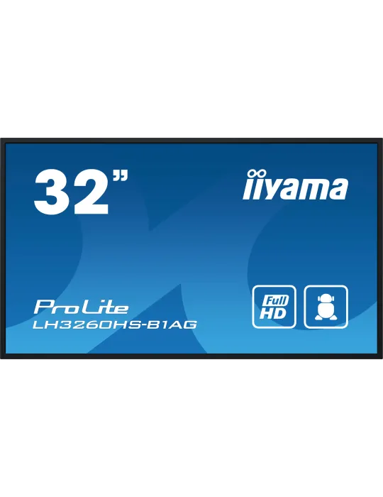 iiyama LH3260HS-B1AG visualizzatore di messaggi Pannello A digitale 80 cm (31.5") LED Wi-Fi 500 cd m² Full HD Nero Processore