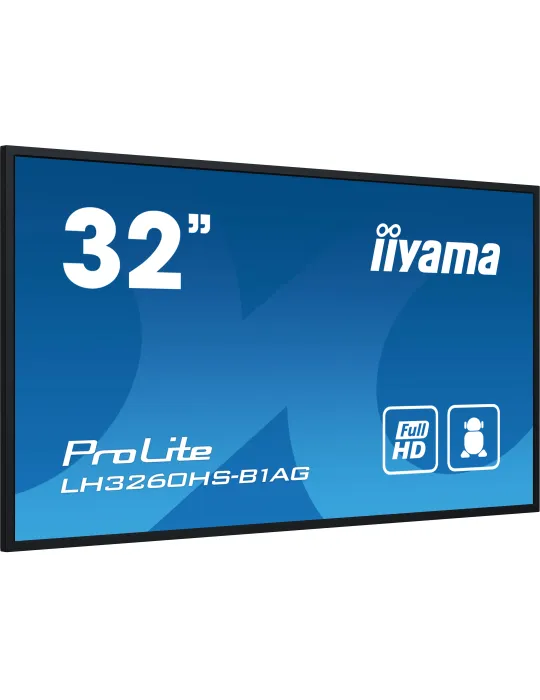 iiyama LH3260HS-B1AG visualizzatore di messaggi Pannello A digitale 80 cm (31.5") LED Wi-Fi 500 cd m² Full HD Nero Processore