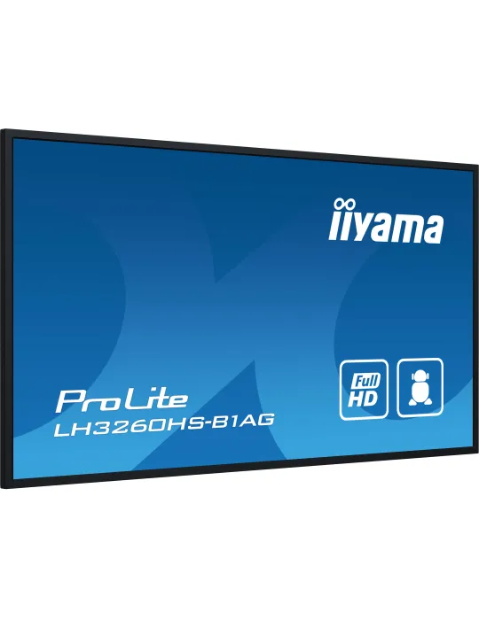 iiyama LH3260HS-B1AG visualizzatore di messaggi Pannello A digitale 80 cm (31.5") LED Wi-Fi 500 cd m² Full HD Nero Processore