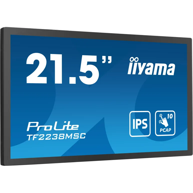 iiyama TF2238MSC-B1 Monitor PC 53,3 cm (21") 1920 x 1080 Pixel Full HD LED Touch screen Nero