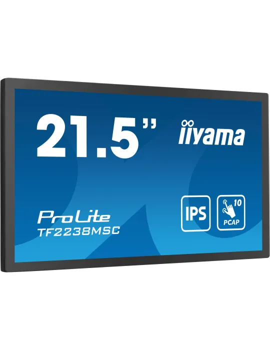 iiyama TF2238MSC-B1 Monitor PC 53,3 cm (21") 1920 x 1080 Pixel Full HD LED Touch screen Nero