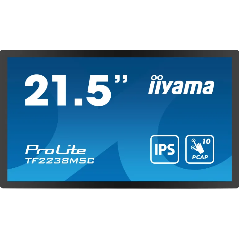 iiyama TF2238MSC-B1 Monitor PC 53,3 cm (21") 1920 x 1080 Pixel Full HD LED Touch screen Nero