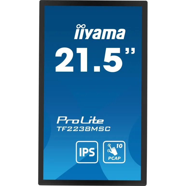 iiyama TF2238MSC-B1 Monitor PC 53,3 cm (21") 1920 x 1080 Pixel Full HD LED Touch screen Nero