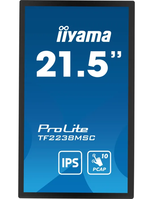 iiyama TF2238MSC-B1 Monitor PC 53,3 cm (21") 1920 x 1080 Pixel Full HD LED Touch screen Nero