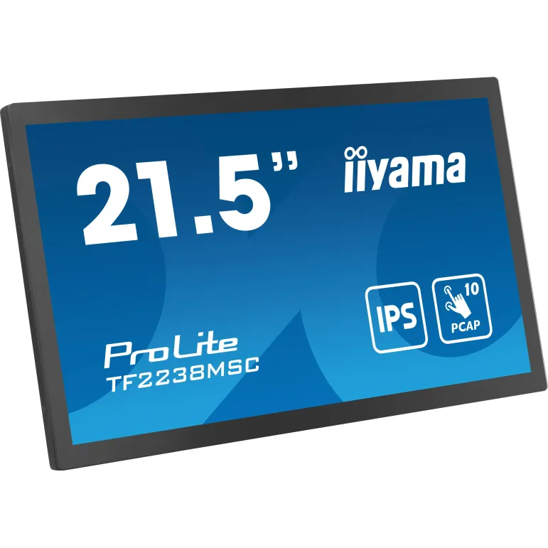 iiyama TF2238MSC-B1 Monitor PC 53,3 cm (21") 1920 x 1080 Pixel Full HD LED Touch screen Nero