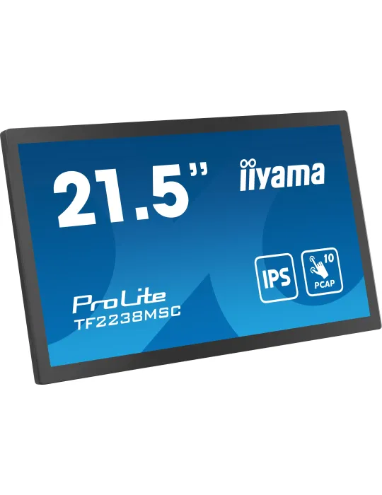 iiyama TF2238MSC-B1 Monitor PC 53,3 cm (21") 1920 x 1080 Pixel Full HD LED Touch screen Nero
