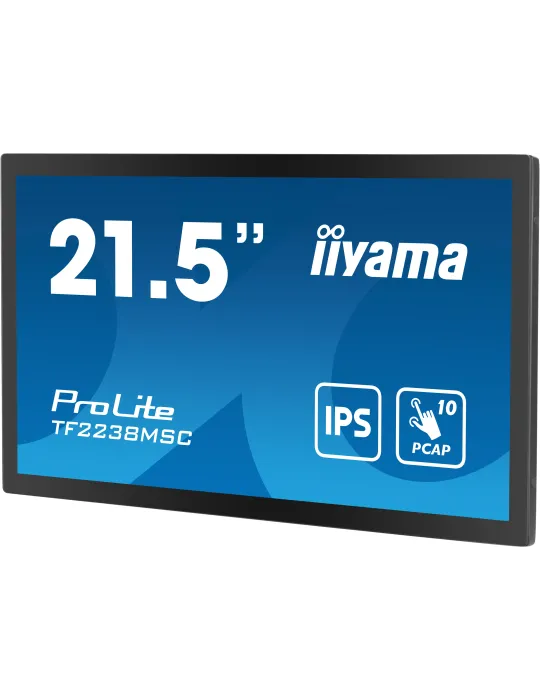 iiyama TF2238MSC-B1 Monitor PC 53,3 cm (21") 1920 x 1080 Pixel Full HD LED Touch screen Nero