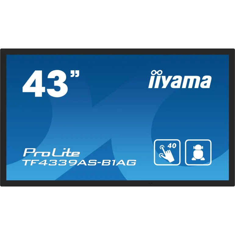 iiyama TF4339AS-B1AG Monitor PC 108 cm (42.5") 3840 x 2160 Pixel 4K Ultra HD LED Touch screen Nero