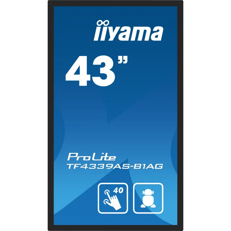 iiyama TF4339AS-B1AG Monitor PC 108 cm (42.5") 3840 x 2160 Pixel 4K Ultra HD LED Touch screen Nero