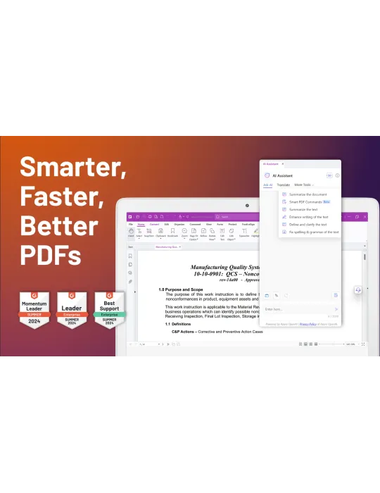 Foxit PDF Editor 14 - versione perpetua senza scadenza - modifica professionale di PDF per Windows