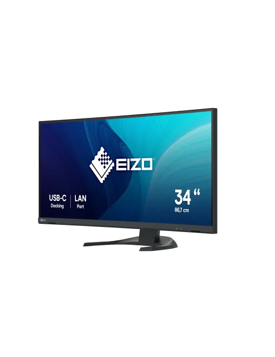 EIZO FlexScan EV3451X monitor 34,1" Curvo UltraWide per progettazione CAD e 3D - NERO