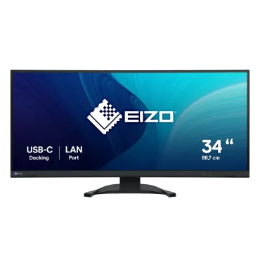 EIZO FlexScan EV3451X monitor 34,1" Curvo UltraWide per progettazione CAD e 3D - NERO