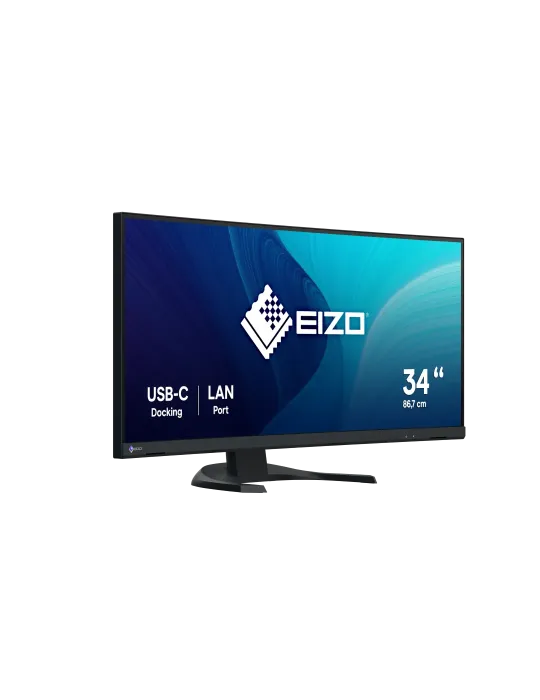 EIZO FlexScan EV3451X monitor 34,1" Curvo UltraWide per progettazione CAD e 3D - NERO