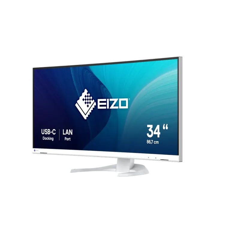 EIZO FlexScan EV3451X monitor 34,1" Curvo UltraWide per progettazione CAD e 3D - BIANCO