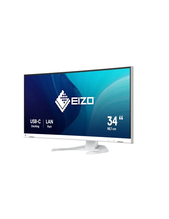 EIZO FlexScan EV3451X monitor 34,1" Curvo UltraWide per progettazione CAD e 3D - BIANCO
