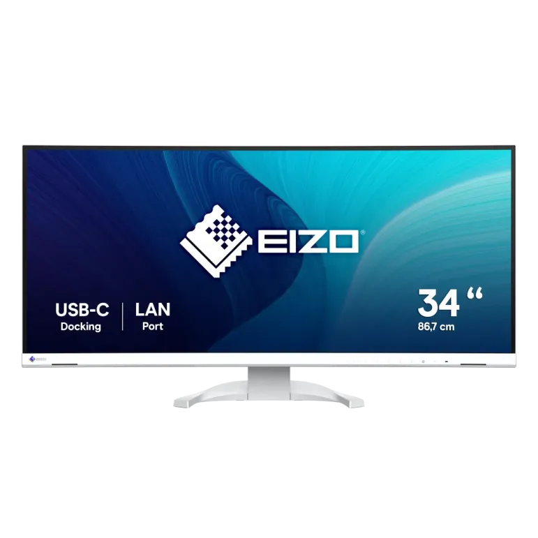 EIZO FlexScan EV3451X monitor 34,1" Curvo UltraWide per progettazione CAD e 3D - BIANCO