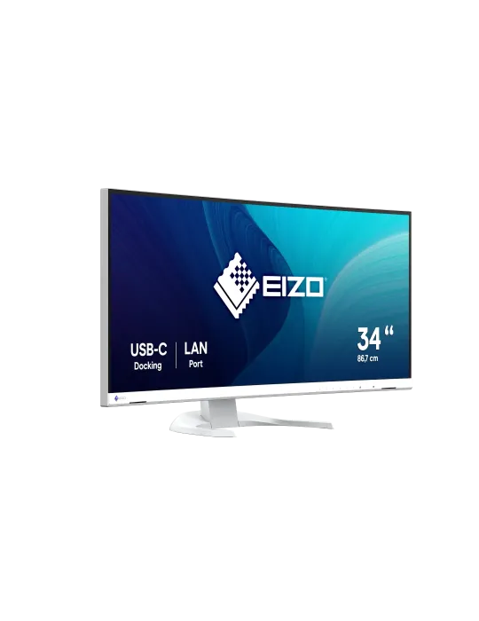 EIZO FlexScan EV3451X monitor 34,1" Curvo UltraWide per progettazione CAD e 3D - BIANCO