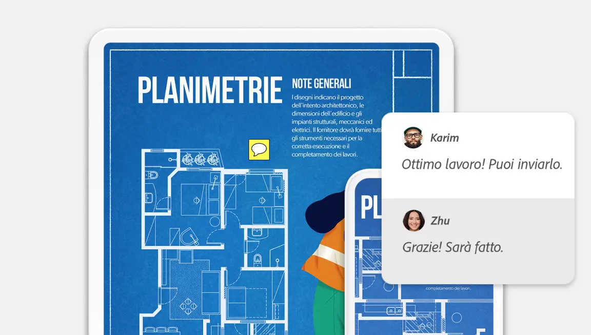 Aggiungi commenti e annota i PDF