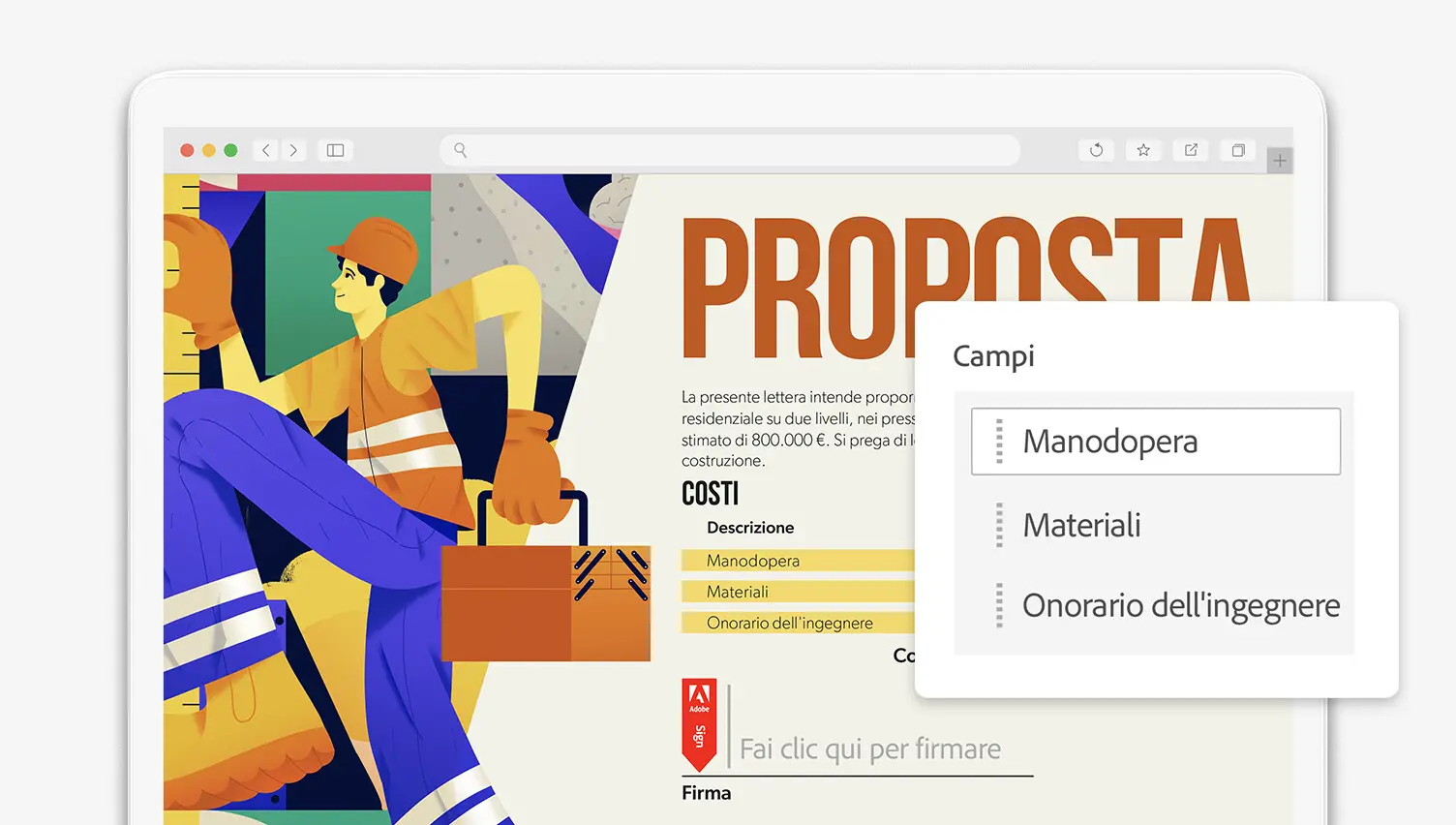 Crea moduli personalizzati